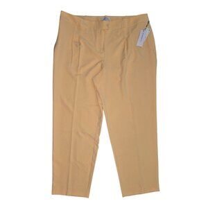 Liz Claiborne Womens Beige Dress Pants Flat Front Polyester Blend